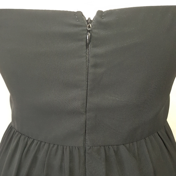 Dollar Beaded Black Midi Prom Dress. - Picture 7 of 14